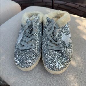 Golden Goose silver slide sneaker size 40